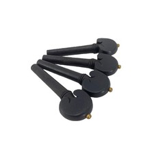 4 Pcs Black Violin Peg Maple Wood 4/4 Violin Pegs Accessories Violin Parts
