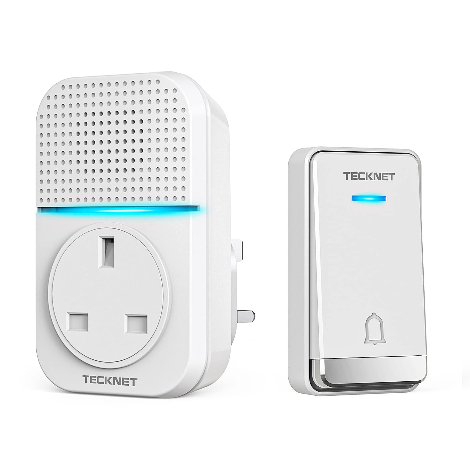 TECKNET Wireless Doorbell, No Battery Required Self-Powered Door Bell | Plug in Waterproof IP65 Cordless Doorbell Chime Kits at 1300ft Range with 60 Chimes, 5-Level Volume with LED Light - Image 3