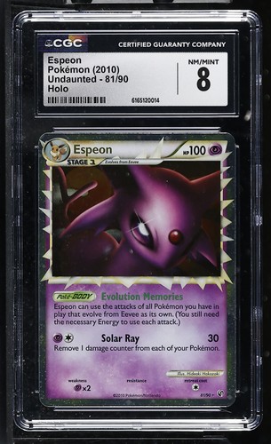 Espeon graded CGC 8 for sale on eBay