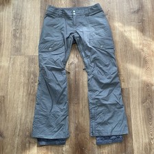 Burton Downtown Snowboard Pants Womens M Gray Waterproof Ski Resort