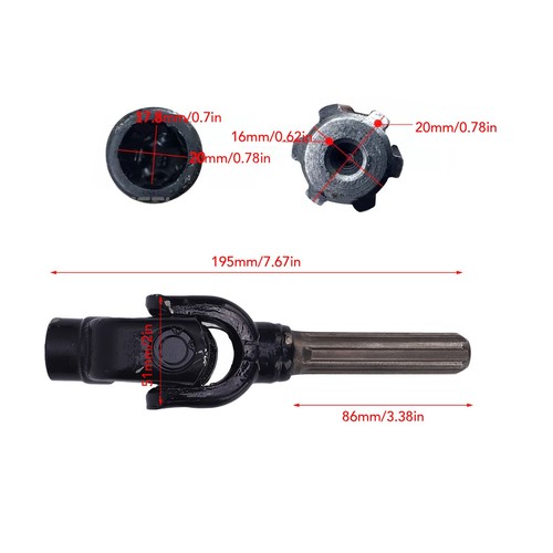 Hot U Joint Drive Shaft Gear Assembly Steel Alloy Vibration Absorbing For ATV - Picture 15 of 22