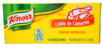 Knorr Shrimp Flavor Bouillon Cubes 3.1 oz 8 Cubes Seafood Seasoning 1 Pack
