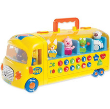Pororo Korean Melody Bus Toy with 10 Figures Fun Educational Play