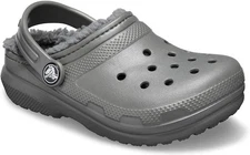 Crocs Grey Classic Lined Kids' Clogs 3345 Shoes Size C13