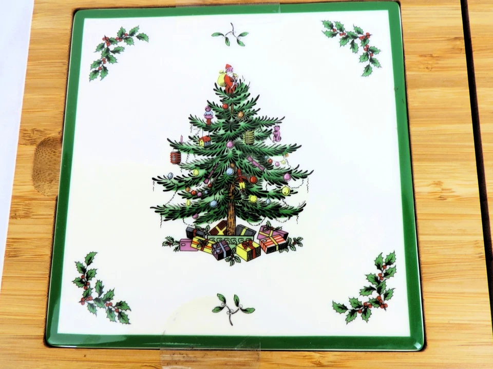 Tabla de cortar queso árbol de Navidad SPODE Pimpinela cortadora incorporada grano de madera Foto 4 de 4