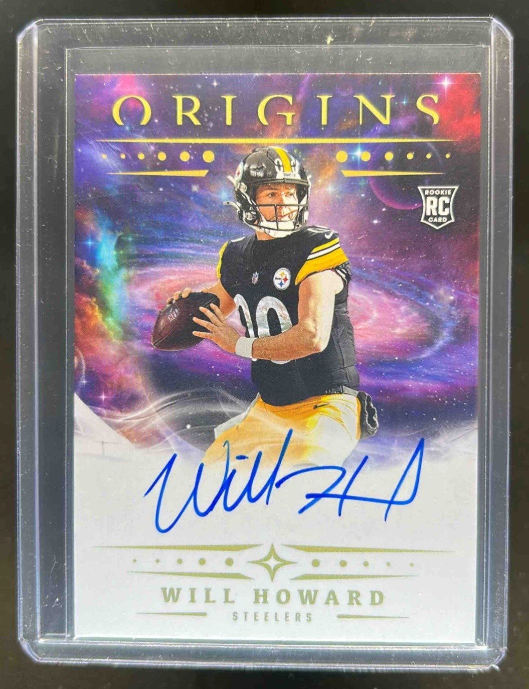 2025 Origins Will Howard Rookie Auto Rookie #RA-WHO Steelers