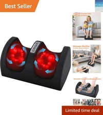 Shiatsu Heated Foot Massager - Multi-functional Relief for Pain & Circulation