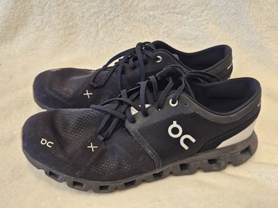 On Cloud Shoes Mens Sz 10 Black Cloud X 3 CloudTec 60.98705 Lightweight Running