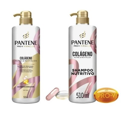 PANTENE COLAGENO SHAMPOO Y ACONDICIONADOR US SHIPPING  