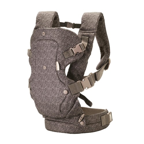Infantino Flip Advanced 4-in-1 Carrier Ergonomic Convertible 8-32 lbs Leopard - Picture 7 of 9