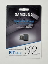 New Samsung 512GB FIT Plus USB 3.1 Gen 1 Type-A Flash Drive MUF-512AB/AM