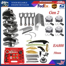 Engine Rebuild Overhaul Kit For Audi A3 A5 Q3 Tt Vw Jetta Golf Gti Cc 2.0l Gen2