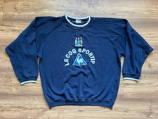 VINTAGE MANCHESTER CITY ENGLAND FOOTBALL JACKET LE COQ SPORTIF