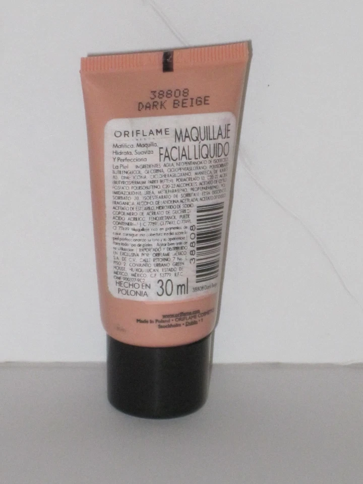 ORIFLAME ONCOLOUR POWER UP FOUNDATION  # DARK BEIGE 30 ml./ 1 fl.oz. NEW! - Image 4 of 4