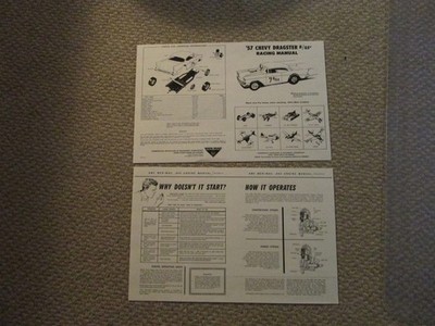 AMF WEN MAC 1957 CHEVY GAS DRAGSTER PAPERWORK SET 11x17