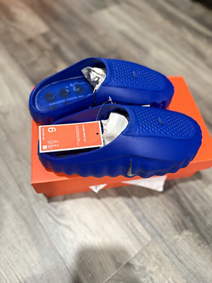 Nike Mind 001 Blue Cushioned Slide Sandals Women s US 6 HQ4309-400