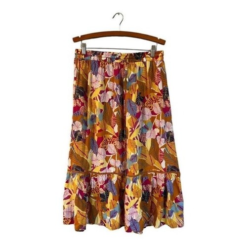 Jupe Maxi Orange Relativity - Taille L - Taille élastiquée Et Poches Sur Le Côté
