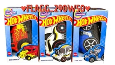3 MICRO TEENIES Hot Wheels Mini Plush Rodger Dodger Twin Mill Bone Shaker *READ*