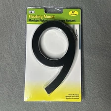Hy-Ko Products Floating House Number 9 Black 6" FM-6/9