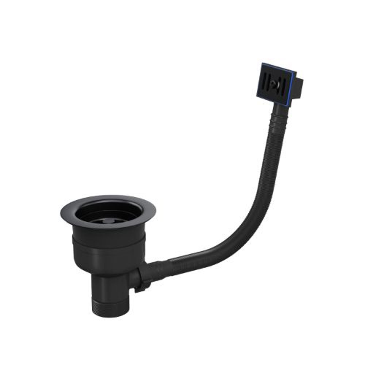 Ellsi Fix Basket Strainer Kitchen Sink Waste - Matt Black