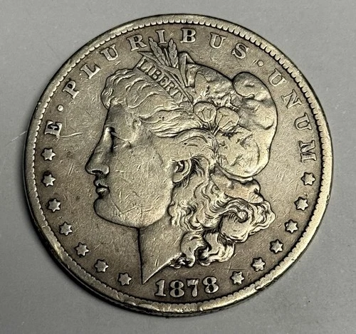 VG 1878-CC Morgan Silver Dollar (cleaned), U.S. Very Good
