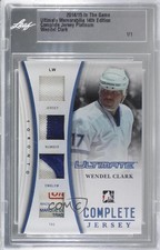 2014 ITG Ultimate Memorabilia 14th Edition Platinum 1/1 Wendel Clark #CJ-10 2d8