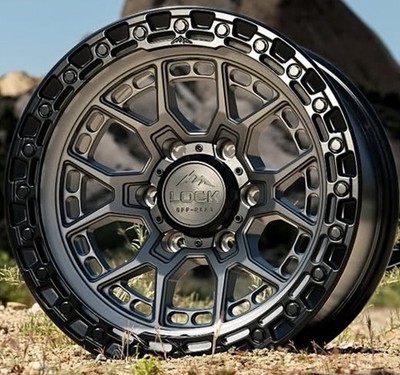 20 x10'' Grey Black Lock Off Road Commando Wheels fits Toyota Tacoma 6x5.5 -18