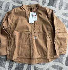 NWT FR Carhartt Men's 3XL Navy Flame Resistant Jacket Quilt Lined Duck Canvas