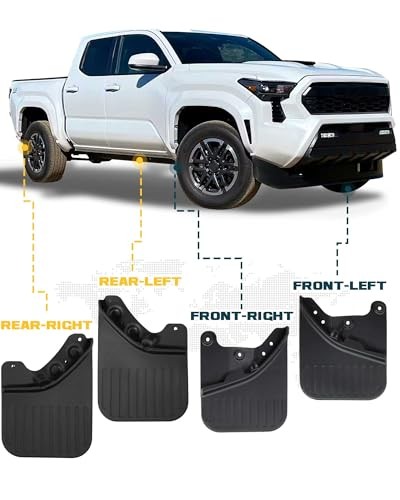 4PCS Truck Mud Flaps Fit for Toyota Tacoma 2024 2025 2026 SR SR5 TRD Sport  - Picture 4 of 6