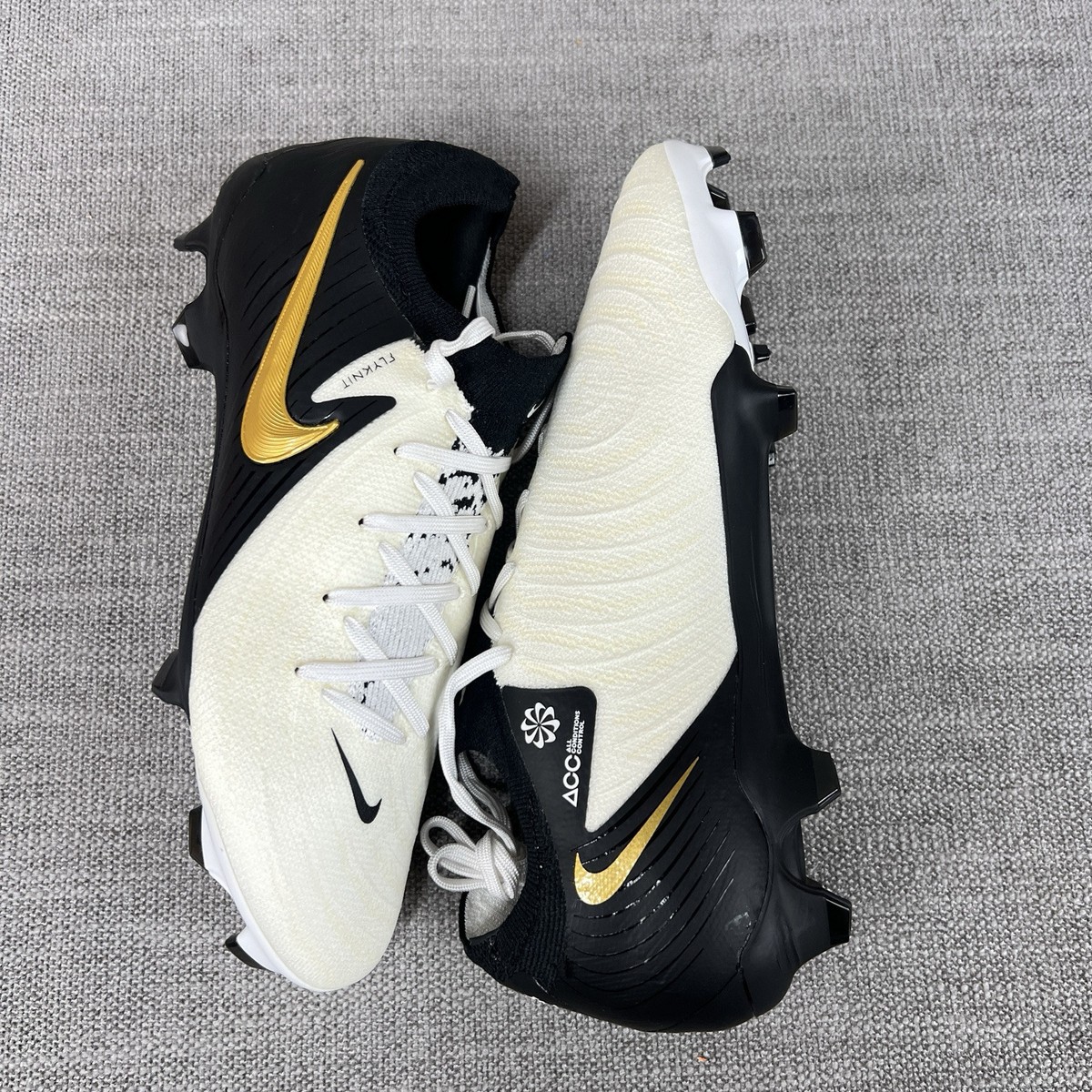 Nike Phantom GX 2 Pro FG FJ2563 Gold Black Soccer Cleats Mens 5