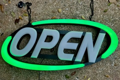 LED Open Sign NIOB Super-Bright Innovations GLI1050 32” x 15