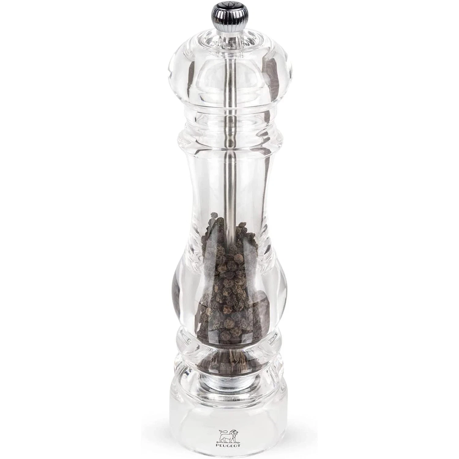 Peugeot Nancy Manual Pepper Mill Clear Acrylic Grinder