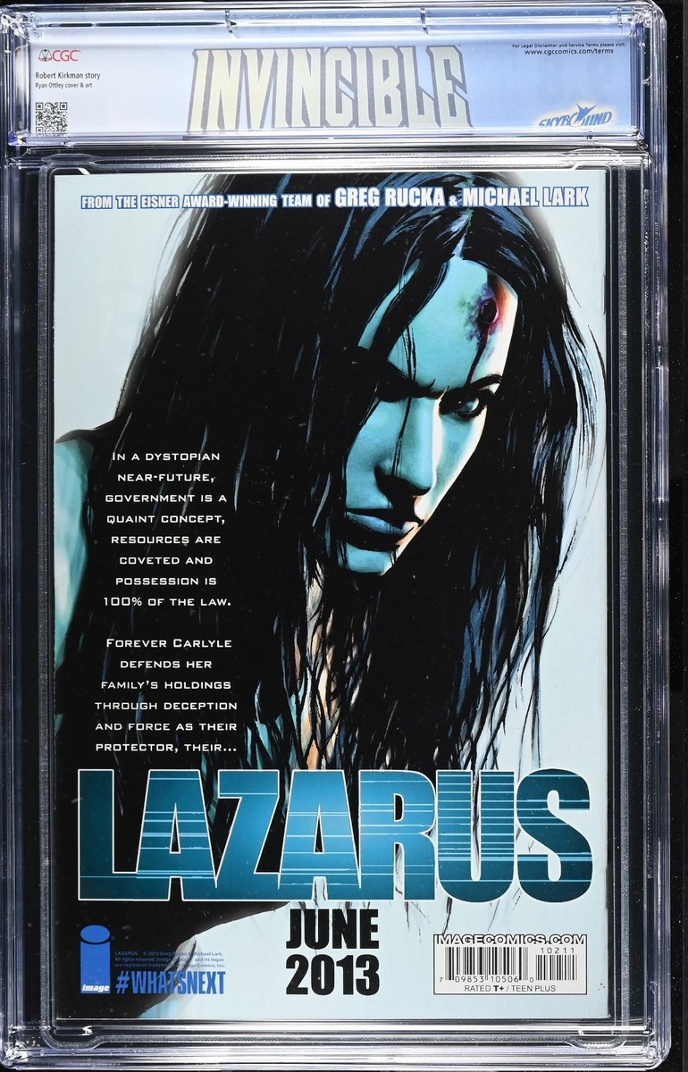 Invincible #102 CGC 9.8 Image 2013 Thragg VS: Omni Man Custom