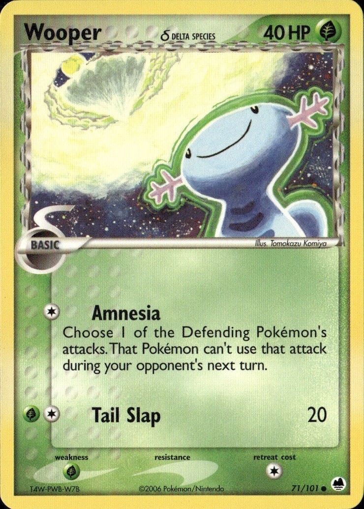 Wooper (Delta Species) Common DF Dragon Frontiers 71/101 LP