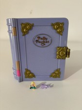 Vintage 1995 Polly Pocket Sparkling Mermaid Light Up Book- INCOMPLETE 
