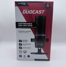 HyperX DuoCast USB Microphone Black with Customizable RGB Lighting for PC,PS5