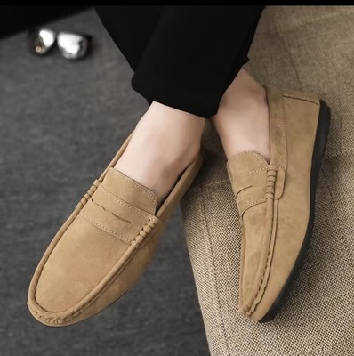 Herren Damen Wildleder Halbschuhe Schuhe Elegant Freizeit Modisch