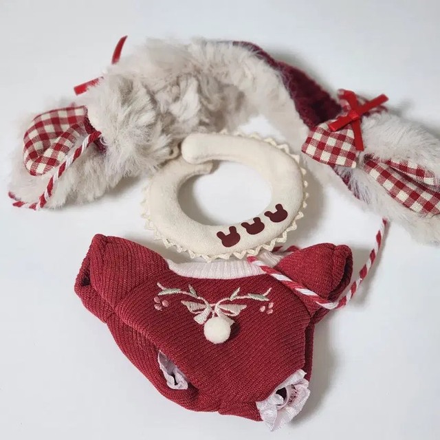 Velvet Bunny Cake Doll Dress, Pre-Owned