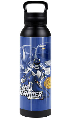 Power Rangers Blue Ranger 24oz Insulated Canteen Water Bottle