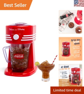 Red 40-Ounce Slushy Maker - Double Insulated Frozen Drink Machine for Parties