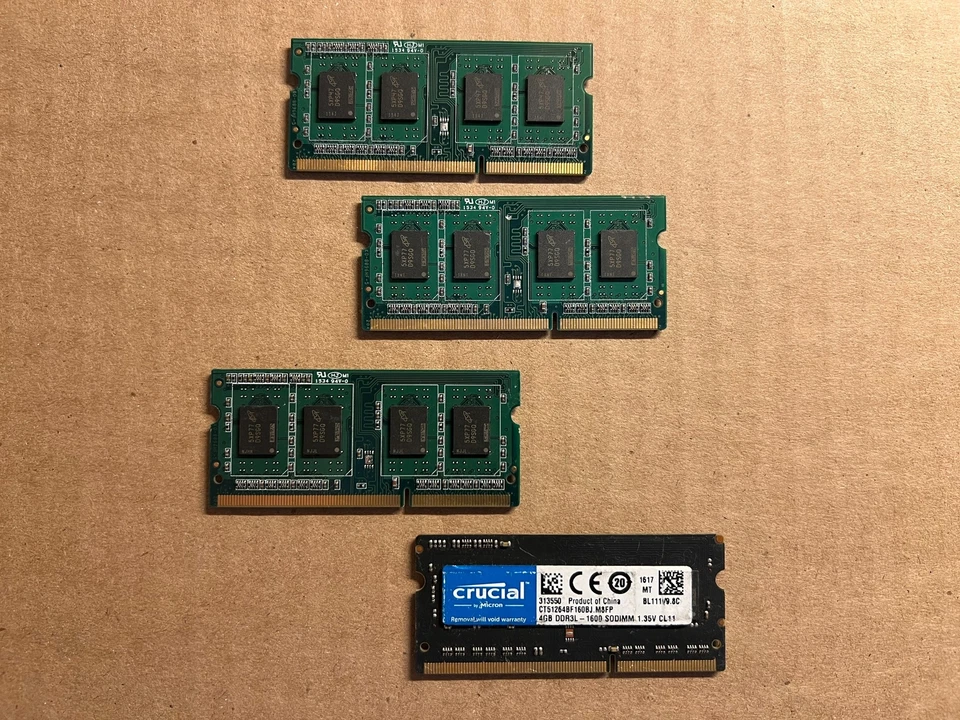 CRUCIAL CT51264BF160BJ.M8FP 4GB PC3L-12800 DDR3L-1600MHZ RAM MEMORY C6-6(10) - Image 3 of 4