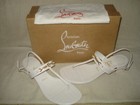 100% AUTHENTIC NEW WOMEN LOUBOUTIN MJ THONG WHITE FLAT SANDALS US 12 — photo 4