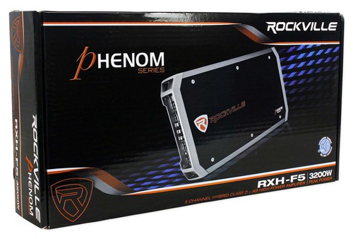 Rockville RXH-F5 3200 Watt/800w CEA RMS 5 Channel Car Stereo Amplifier+Amp Kit - Picture 6 of 11