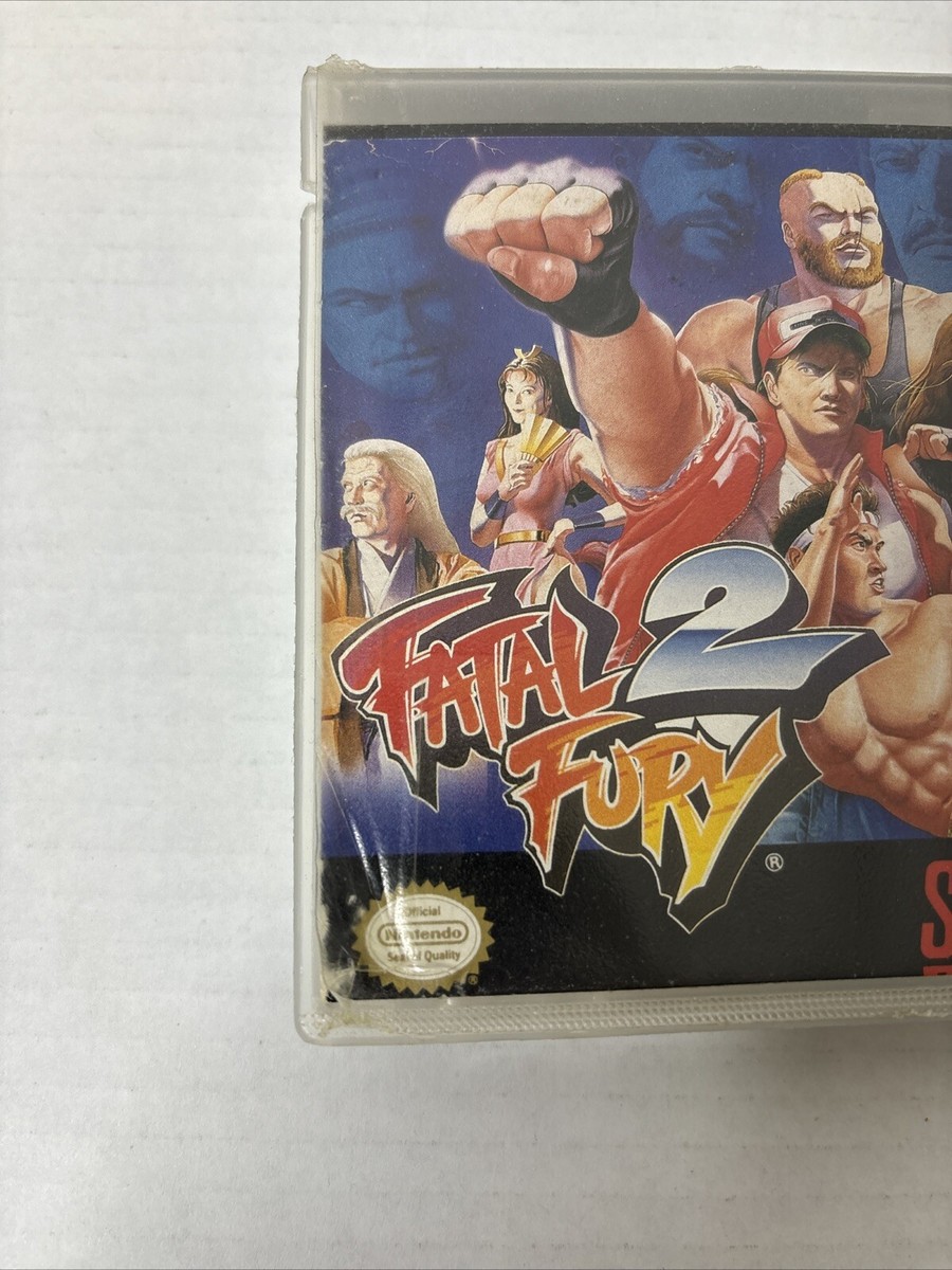 Fatal Fury 2 (Super Nintendo | SNES) Authentic RENTAL PLASTIC BOX