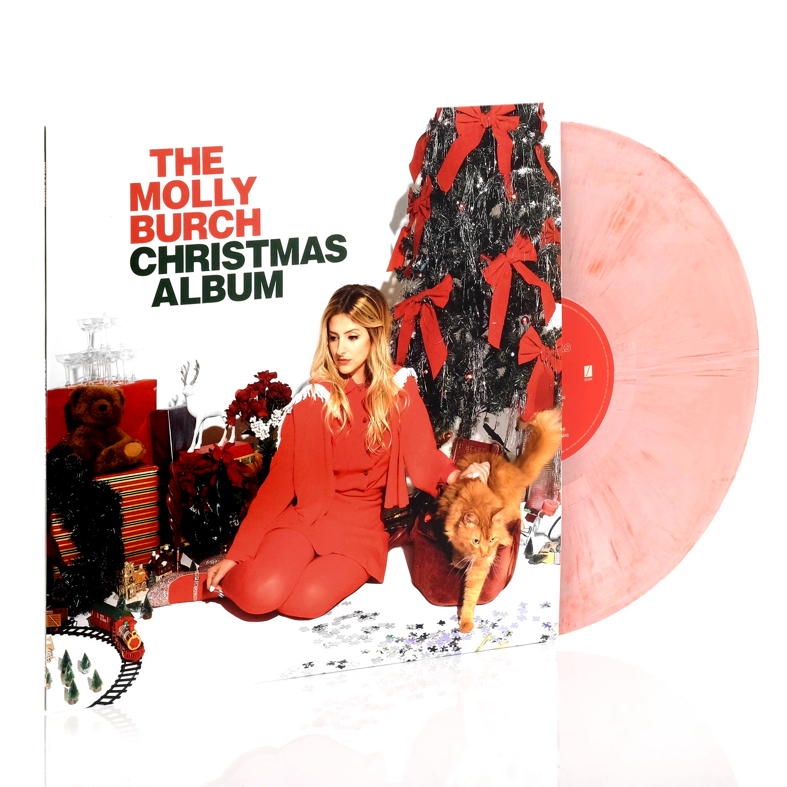 Molly Burch - The Molly Burch Christmas Album LP Candy Cane Vinyl Record