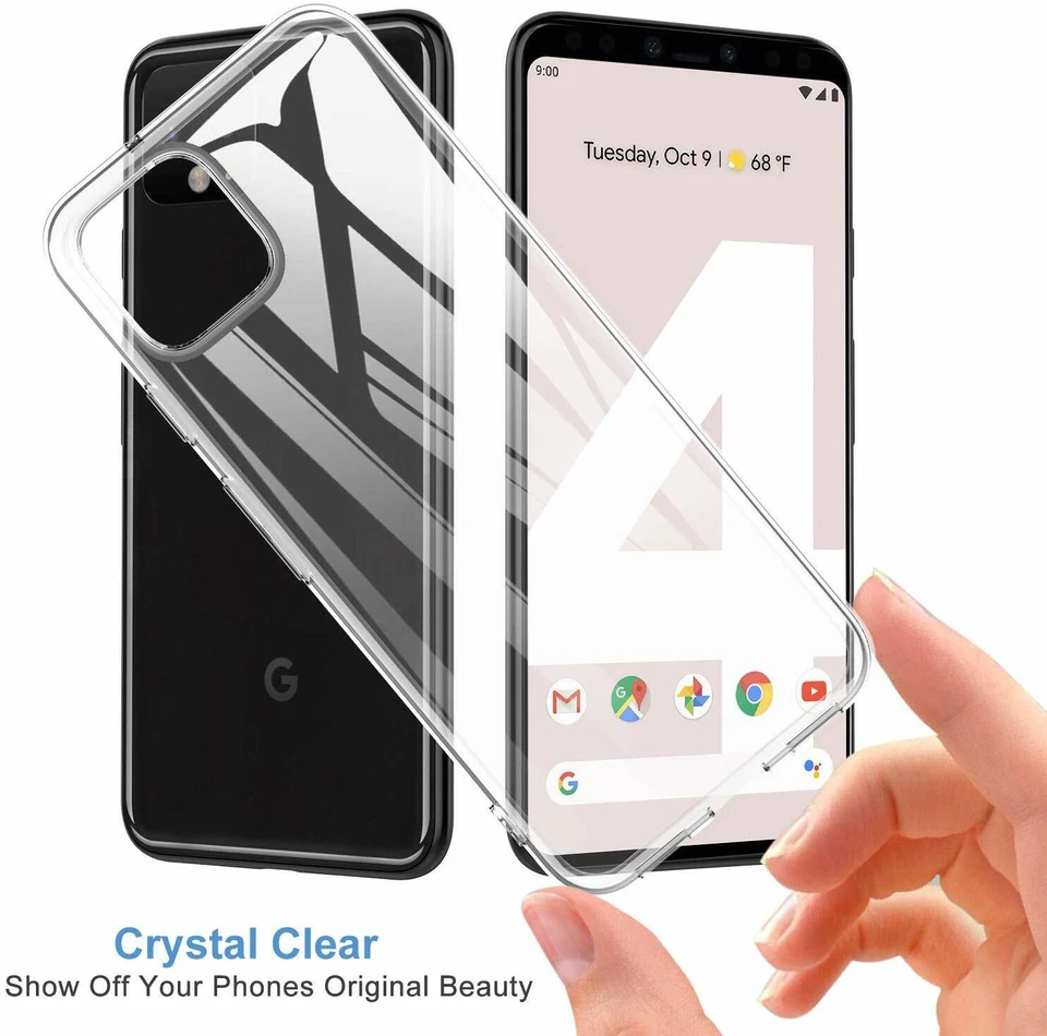 COVER CUSTODIA PER GOOGLE PIXEL 4 TRASPARENTE TPU SLIM MORBIDA ULTRASLIM - Immagine 4 di 4