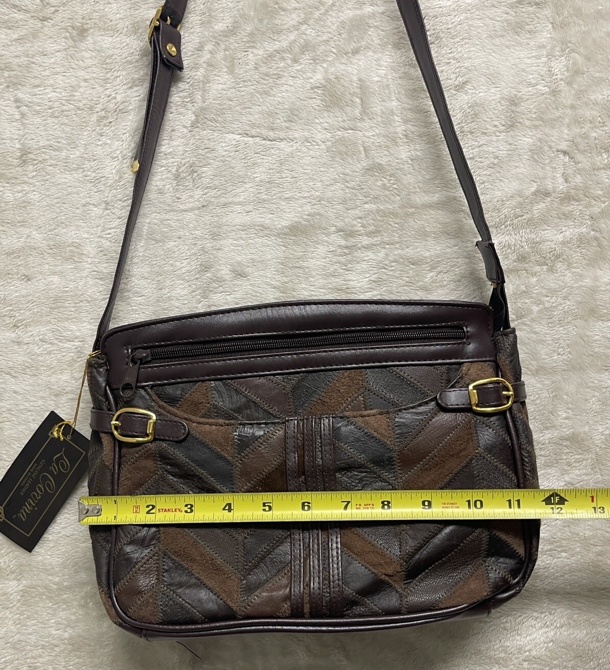 La Covina Patchwork Leather Crossbody/Shoulder Ba… - image 22