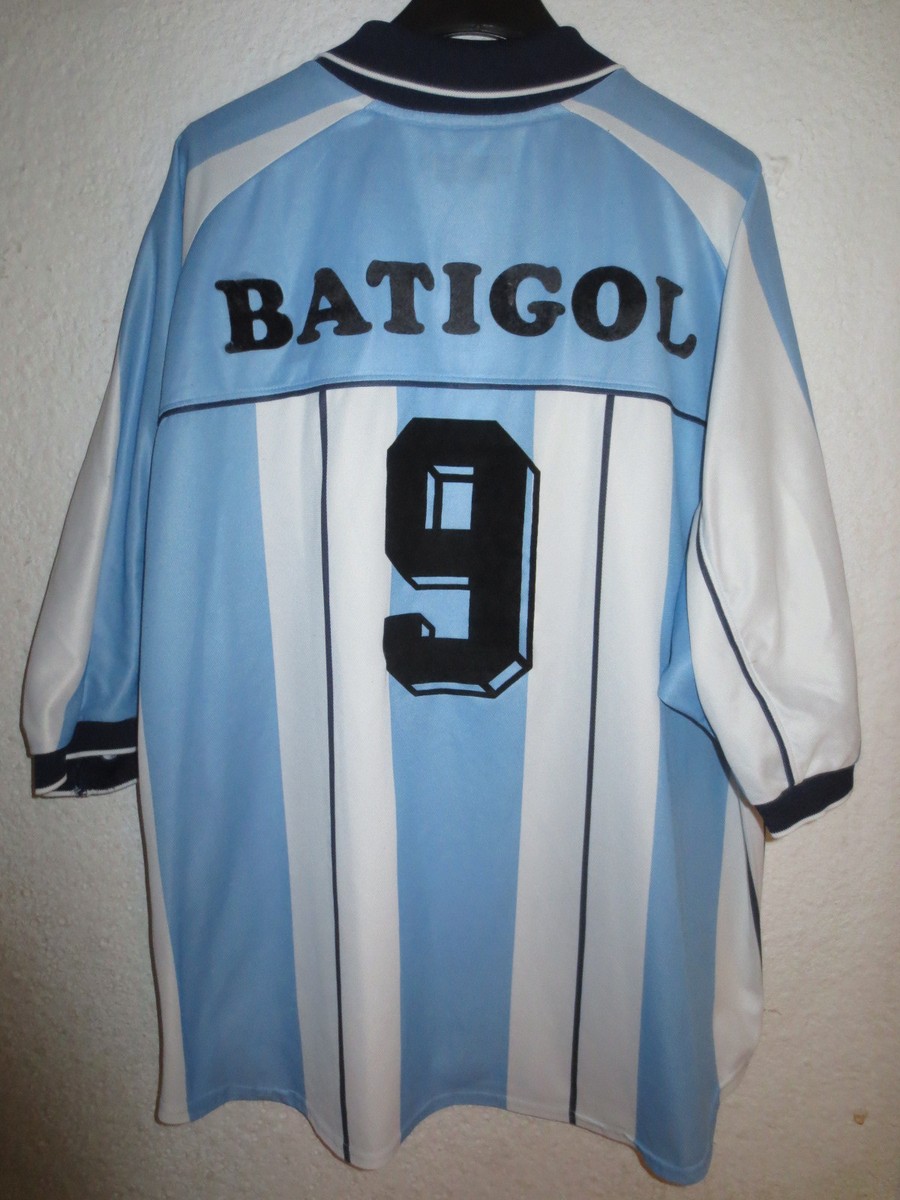 Maillot Vintage Argentine #9 Batistuta – Tenue Rétro Foot, Taille S