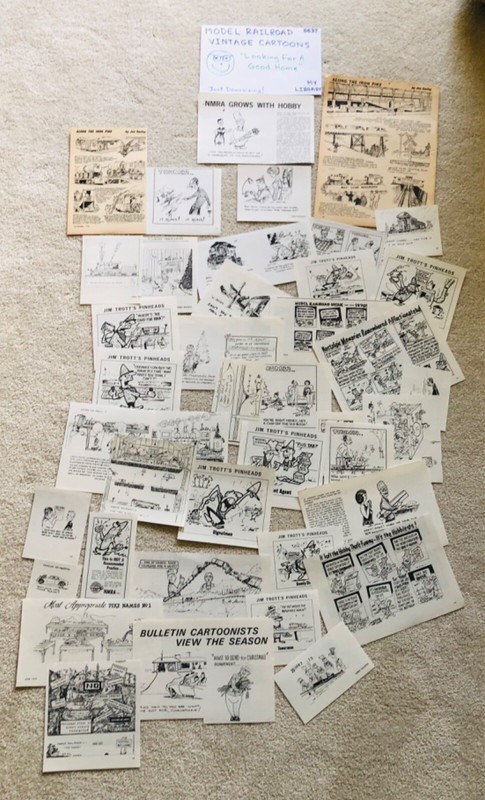 MODEL RAILROAD CARTOONS - Vintage BUT Always CURRENT!!!! (6637)