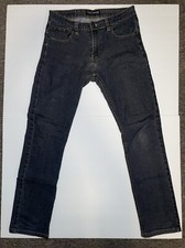 Victorious Premium Jeans Men  s Dark Blue Black Wash Skinny Collection Size 32x32